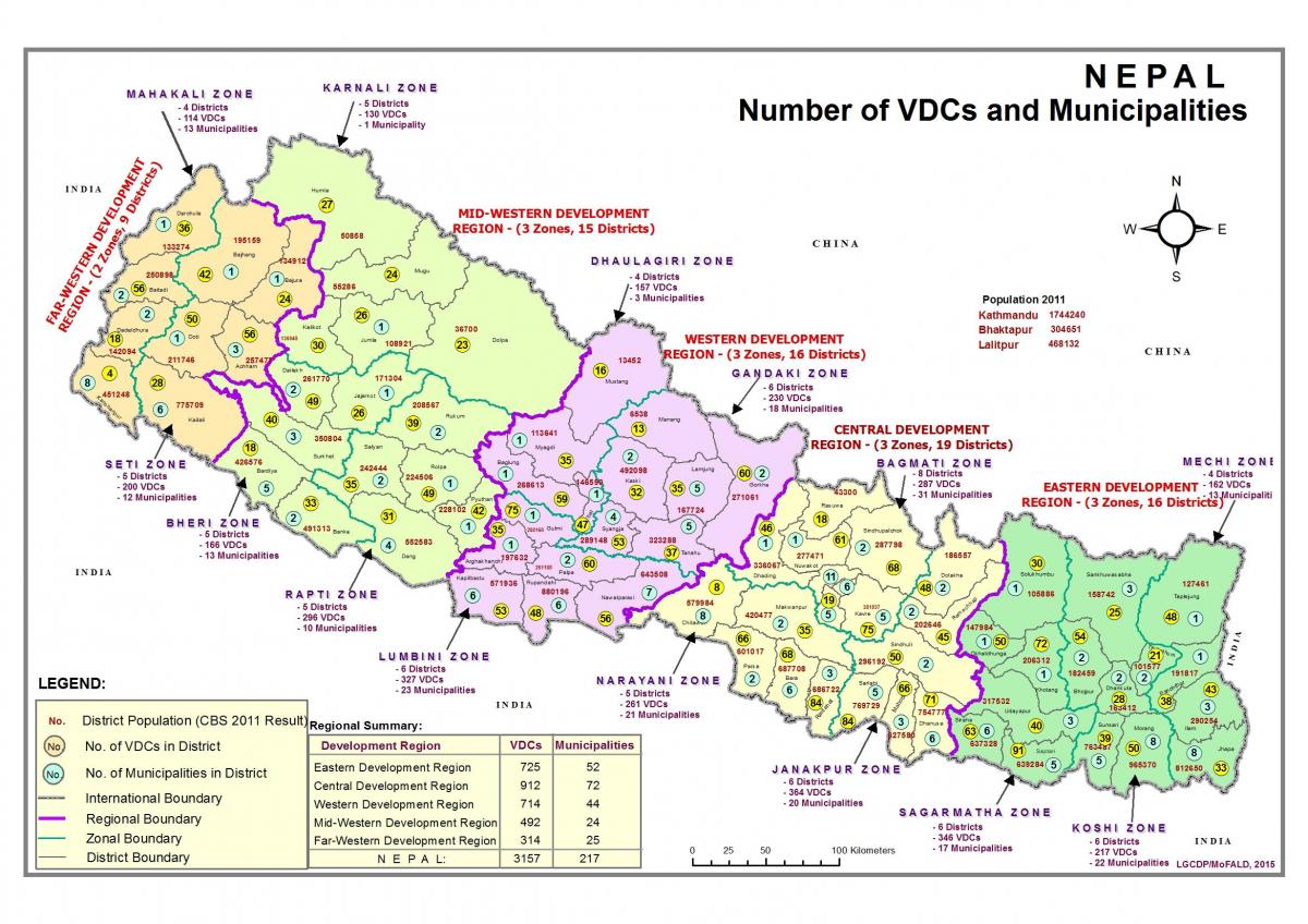Kaart gis nepal