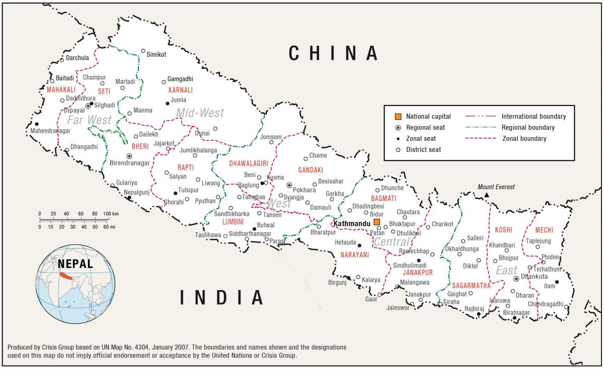 Kaart, maja nepal