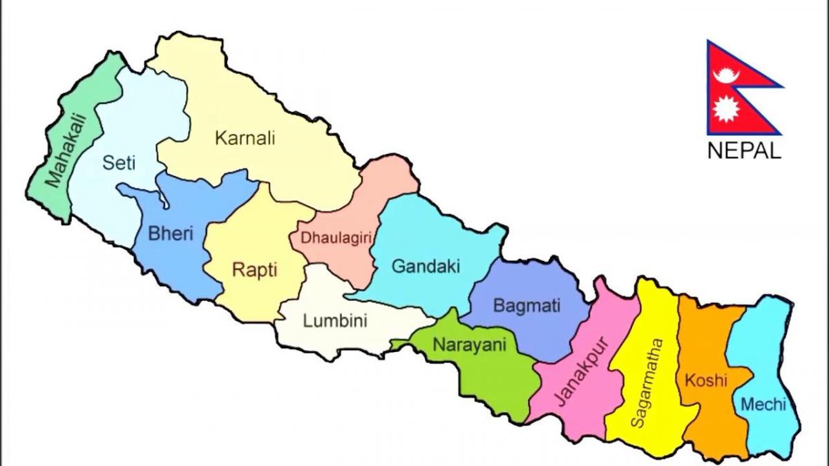 Kaart nepal pilt