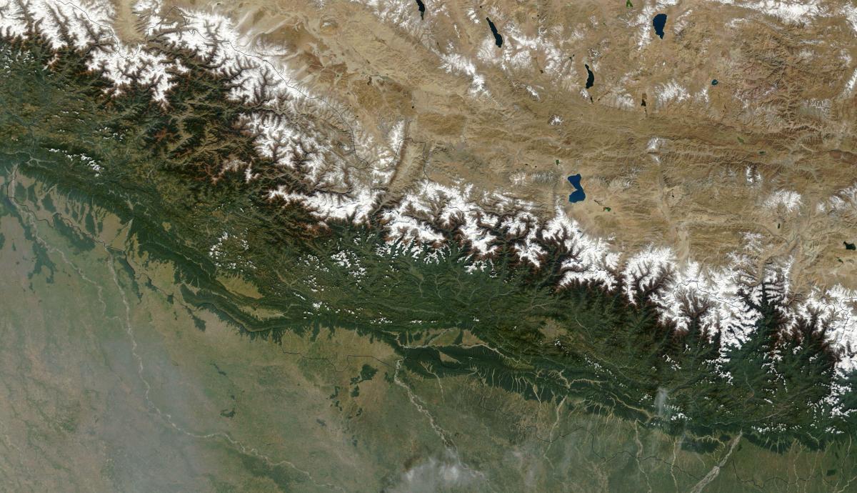 Map satellite nepal live
