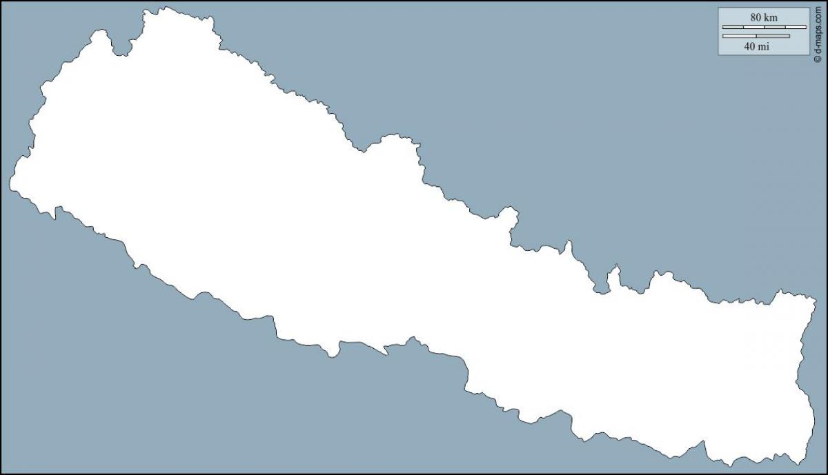 Kaart tühi nepal
