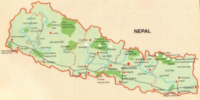 Nepal tourist map tasuta