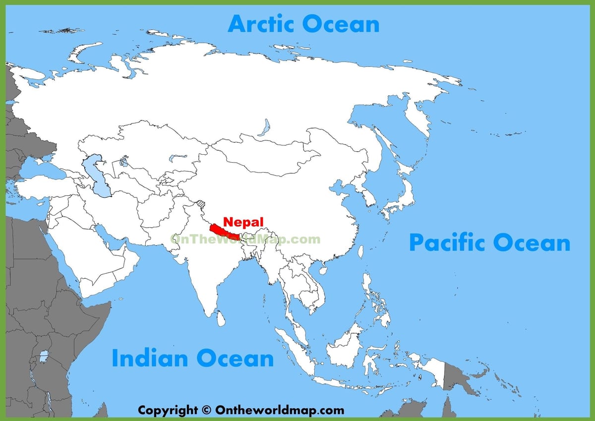 nepali aasia kaart