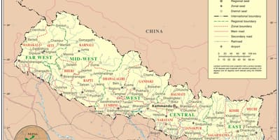 Online-kaart nepal