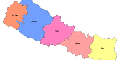 Kaart ida arengut piirkonnas, nepalis