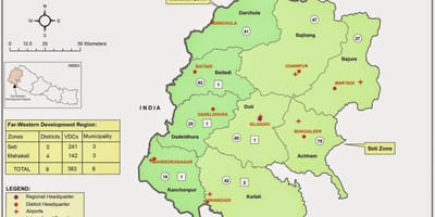 Kaart lääne nepal