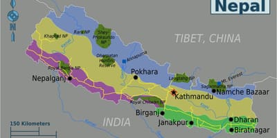 Geograafiline kaart, nepal