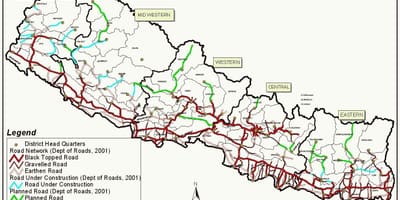 Kaart nepal marsruut