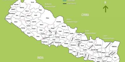 Nepal vaatamisväärsused kaart