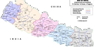 Kaart nepal vdc