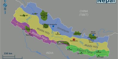 Kaart originaal nepal